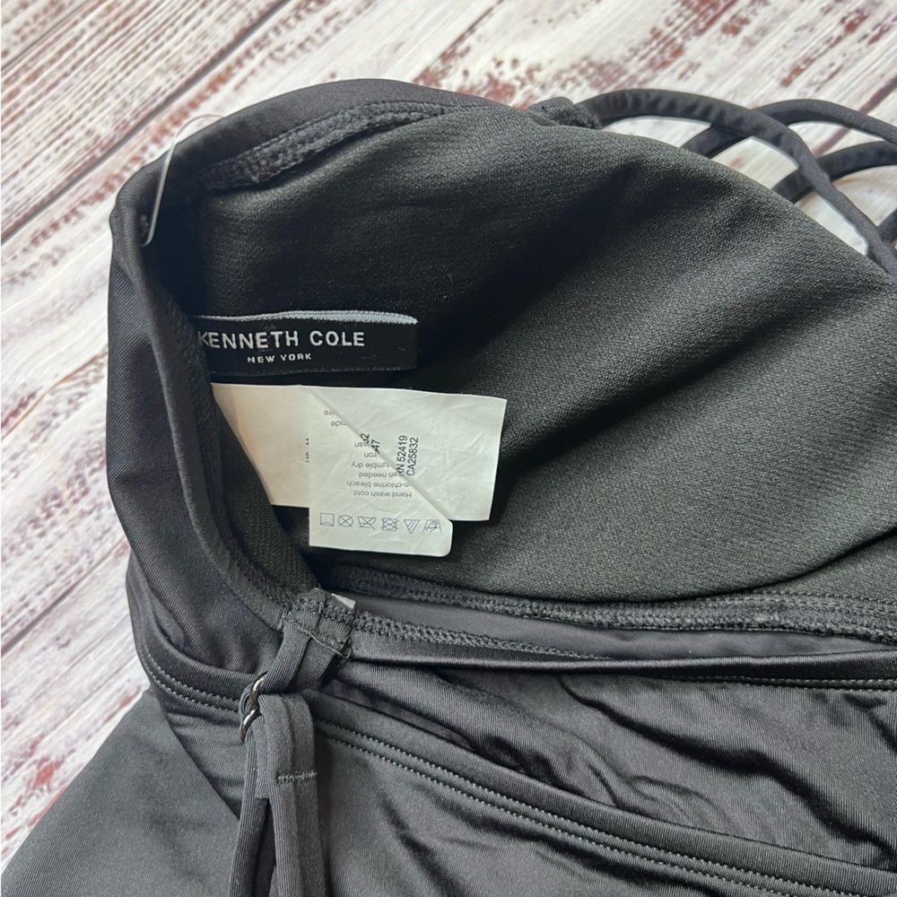 Kenneth Cole Tankini Swim Top Black - Picture 2 of 4